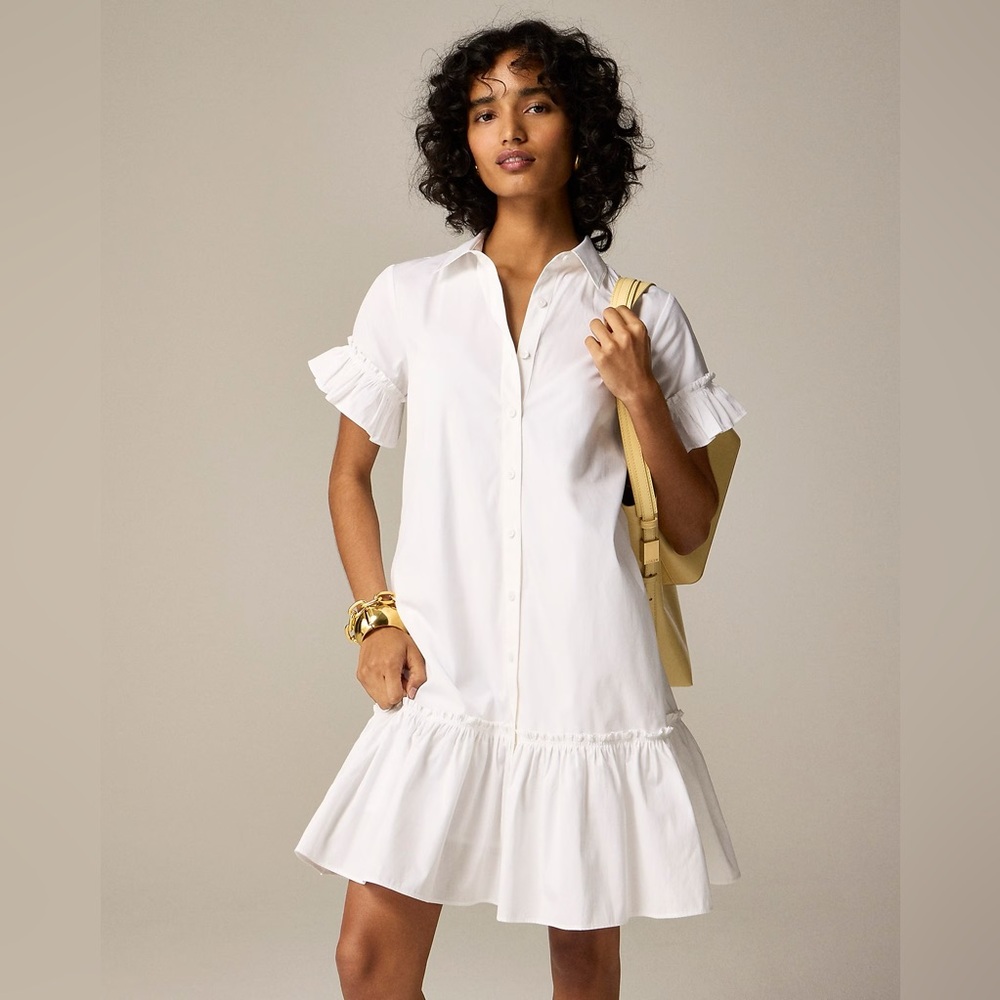 J.Crew Amelia shirtdress in cotton poplin BY923